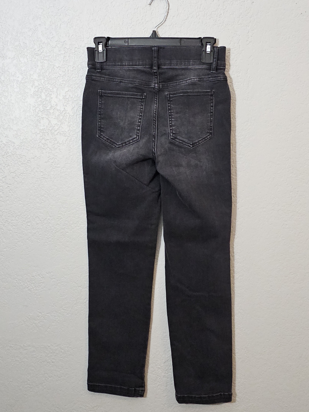Spanx Straight Leg Jeans Vintage Black Wash Womens XS Petite Pull On Stretch - Picture 5 of 8